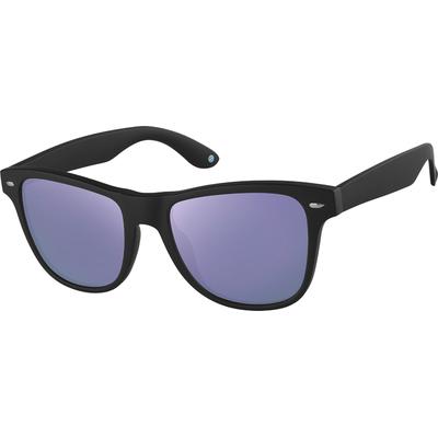 Zenni Classic Square Rx Sunglasses Black Tortoiseshell Plastic Full Rim Frame