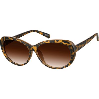 Zenni Women's Oval Rx Sunglasses Tortoiseshell TR Full Rim Frame