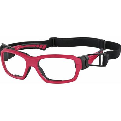 Zenni Rectangle Prescription Glasses / Goggles w/ Strap Red Plastic Full Rim Frame