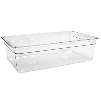 Front of the House Drinkwise 20 3/4 x 12 3/4 x 5 3/4 Clear Plastic Deep Insert Pan - 2/Case