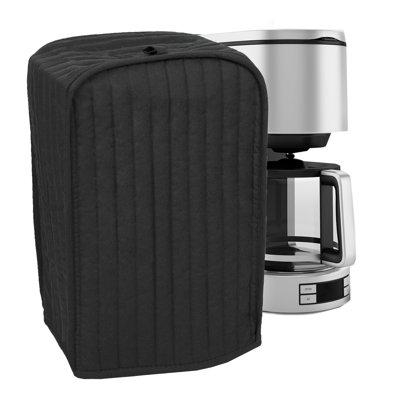 Eider & Ivory™ Coffeemaker Cover in Black | 16 H x 11.5 W x 7.75 D in | Wayfair 8546998770EB43F2B68EDD2D771BF8E9