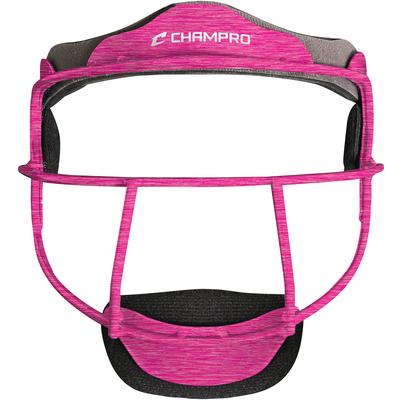 Champro The Grill Adult Softball Fielders Mask Heather Hot Pink