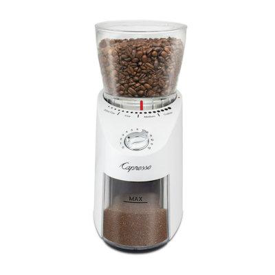 Capresso Infinity Plus Electric Conical Burr Coffee Grinder Plastic in Gray | 11.25 H x 5 W x 7.75 D in | Wayfair 570.02