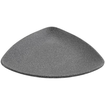 cheforward™ by GET Infuse 8" Triangle Stone Grey Melamine Plate - 30/Case