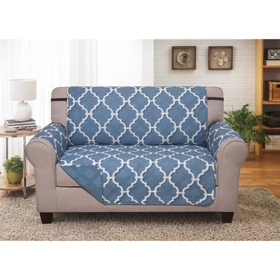 Love Seat Furniture Protector by Couch Guard in Odyssey Slate Blue