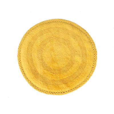 Dakota Fields Adiraica Bath Rug 100% Cotton in Yellow | 24 H x 24 W x 0.5 D in | Wayfair 548A7FD20E5948C09C82C28447B45325
