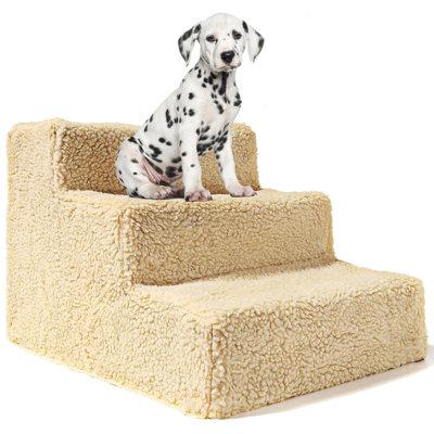 Tucker Murphy Pet™ Best Pet Supplies Foldable Pet Steps/Stairs For Small To Medium Dogs Metal in Brown | Wayfair 4186491D03EB442CA5EFAB432F5102D0