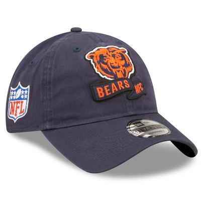 Youth New Era Navy Chicago Bears 2022 Sideline Adjustable 9TWENTY Hat