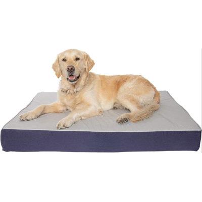 Tucker Murphy Pet™ Dog Bed Defender Series, IPX5 Certified Indoor/Outdoor Dog Bed, Large Navy Metal in Blue/Gray, Size 8.0 H x 42.0 W x 32.0 D in