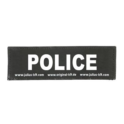Police Patch for Dogs, Large, Black