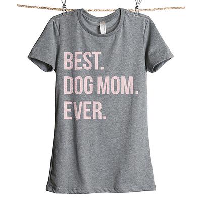 Thread Tank Women's Tee Shirts Heather - Heather Gray 'Best Dog Mom Ever' Tee - Women
