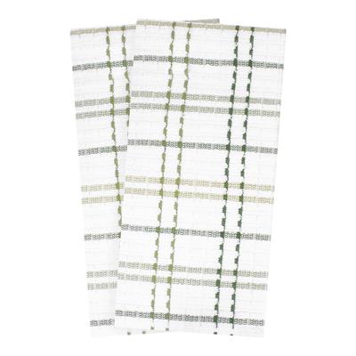 Royale 2Pk Check Kitchen Towel by Brylane Home in Cactus