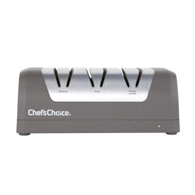 EdgeCraft Chef'sChoice Rechargeable Three-Stage DC 320 Electric Knife Sharpener Diamond in Gray | 2.89 H x 4.39 W x 7.57 D in | Wayfair SHC32BGY11