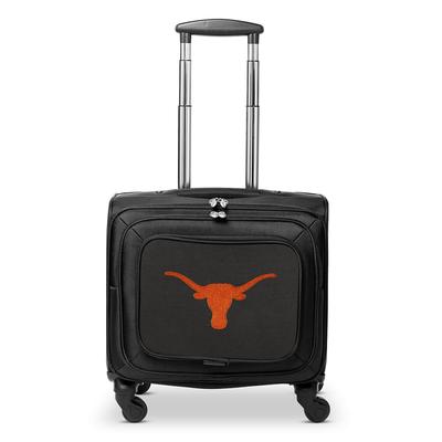 MOJO Black Texas Longhorns 14'' Laptop Overnighter Wheeled Bag