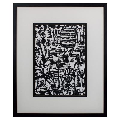 Graphic Mod Abstract Ii Framed Wall Décor by Propac Images in Black White