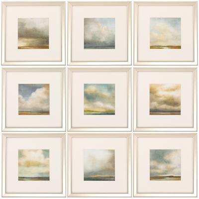Atmosphere Framed Wall Décor, Set Of 9 by Propac Images in Neutral