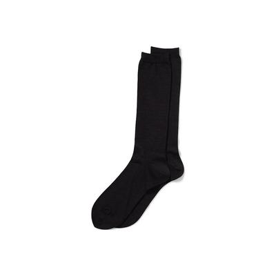 Men's Silk Sock Liner - Lands' End - Black - M