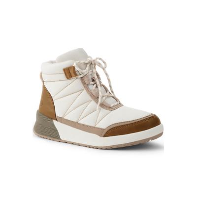 Women's Transitional Insulated Snow Boots - Lands' End - Ivory - 9H