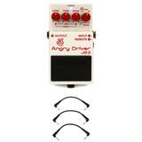 Boss JB-2 Angry Driver Overdrive Pedal w/Cable Bundle