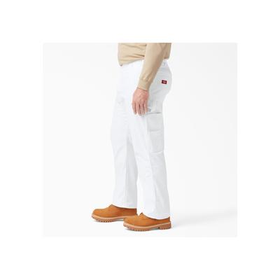 Men's Big & Tall Relaxed Fit Straight Leg Painter'S Pants Casual Pants by Dickies in White (Size 46 30)
