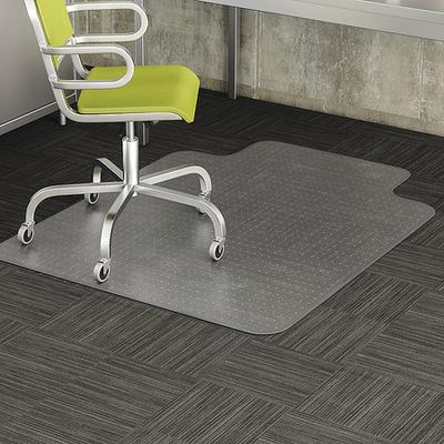 DEFLECTO CM13432FGR Chair Mat,Traditional Lip,Clear,Cleated