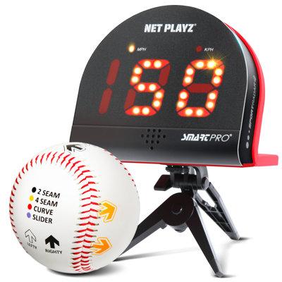 Net Playz Baseball Pitch Trainer Speed Radar + Finger Placement Markers Kit, Gifts For Players, Pitchers Of All Ages & Skill Levels | Wayfair
