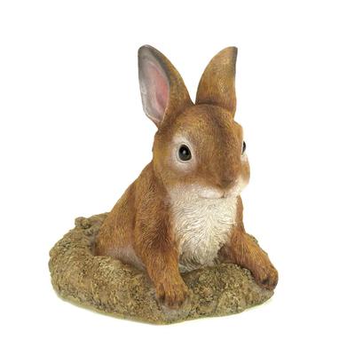 Curious Bunny Garden Décor by Zingz and Thingz in Brown