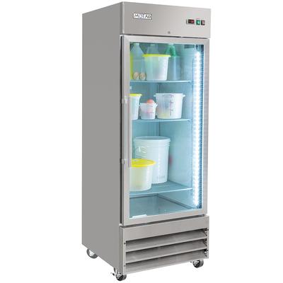 MoTak MSD-1DR-BAL-27-G 29" 1 Section Reach In Refrigerator - (1) Right Hinge Glass Door, 115v, 115 V, Silver