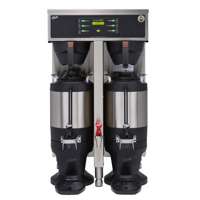 Curtis TP15T10A1159 High Volume Thermal Coffee Maker - Automatic, 21 gal/hr, 220v, LCD Screen, Servers & Dispenser, Silver