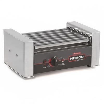 Nemco 8010 Roll-A-Grill 10 Hot Dog Roller Grill - Flat Top, 120v, Stainless Steel