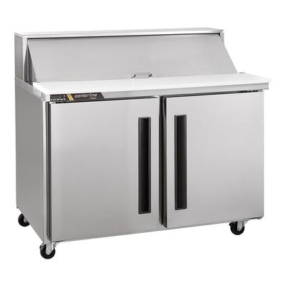 Centerline by Traulsen CLPT-4818-SD-LR 48" Sandwich/Salad Prep Table w/ Refrigerated Base, 115v, Refrigerated Counter, (18) 1/6 Size Pans, Stainless Steel