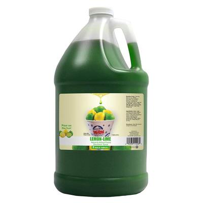 Gold Medal 1226 Lemon-Lime Snow Cone Syrup, Ready-To-Use, (4) 1 gal Jugs