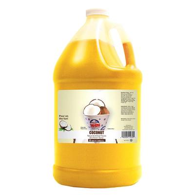 Gold Medal 1230 Coconut Snow Cone Syrup, Ready-To-Use, (4) 1 gal Jugs