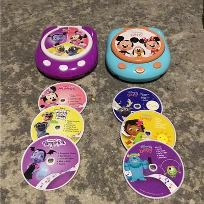 Disney Portable Audio & Video | Disney Junior And Disney Baby Music Player Storybook With 6 Discs | Color: Pink/Purple | Size: Os