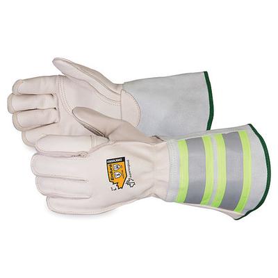 SUPERIOR GLOVE 365DLX6KGL Leather Gloves,White,Glove Size L,PR
