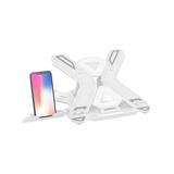 WFH Essentials White - White Rotating Smartphone & Laptop Stand