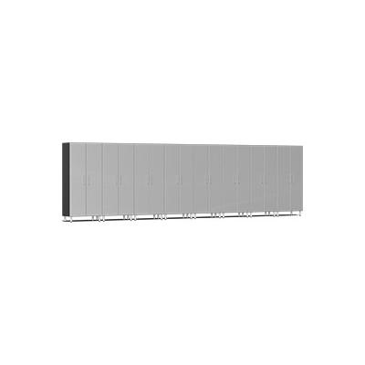 Ulti-MATE Garage Cabinets 8-Piece Tall Cabinet Kit in Stardust Silver Metallic
