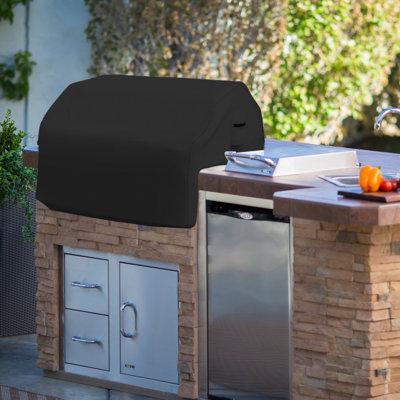 Covers & All Heavy Duty Waterproof Outdoor Built in Grill Cover, Weatherproof UV Resistant BBQ Grill Top Cover, in Black/Brown/Gray | Wayfair