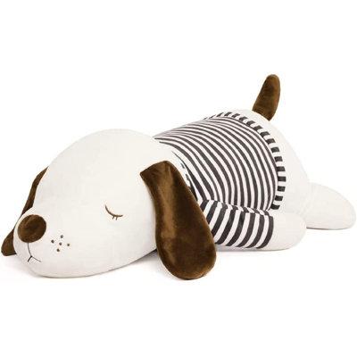 Trinx Plush Pillow Soft Stuffed Animal Plush Toy For Boys Girls Cotton Blend in Brown/White, Size 27.5 H x 5.0 W x 5.0 D in | Wayfair