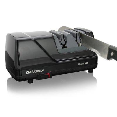 Chef'sChoice 2 Stage Electric Knife Sharpener Diamond in Black | 4.25 H x 4.25 W x 8.375 D in | Wayfair 315XV