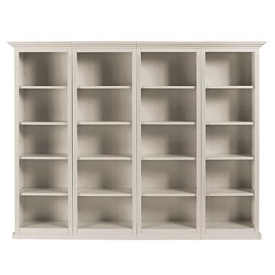 Tuscan 4-Piece Flush Bookcases Set - Taupe - Ballard Designs - Ballard Designs