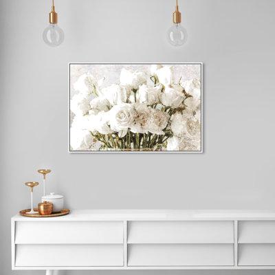 House of Hampton® Rose Gold Luxe Bouquet by Oliver - Gal Print Canvas in White | 15 H in | Wayfair FE2634A3421C45B5B9EA8D8E092E3A21