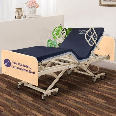 Medacure 3-Level Expandable & Adjustable Bariatric Full-Electric Hospital Bed, Multiple Widths & Elevations, Steel | 14 H x 36 W x 80 D in | Wayfair