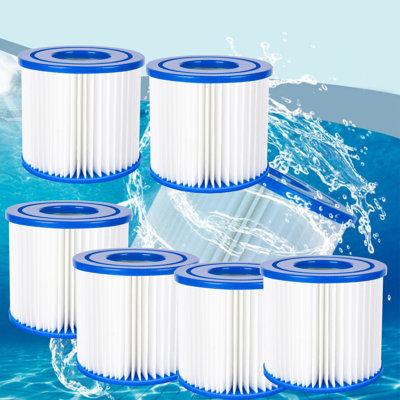 ESHOO Type D Pool Filters Cartridge For Summer Waves, For Swimming Filter Pump Replacement Cartridge Vii, For Intex D, Sfs-350, Rp-350, Rp-400, Rp-600 | Wayfair
