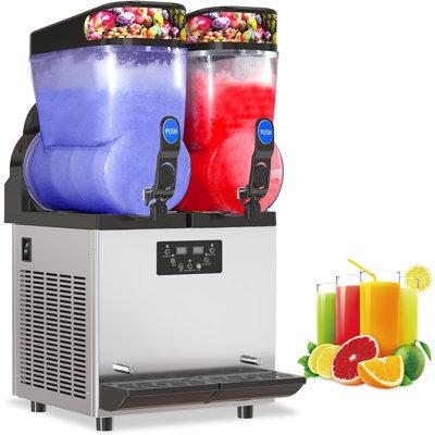 Jeremy cass 950W Countertop Snow Cone Maker, Commercial Slushie Machie w/ 6.3 Gallons Tanks in Black/Gray | 32.83 H x 16.3 W x 21.65 D in | Wayfair
