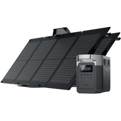 EcoFlow Portable Power Station w/1 Solar Panel 110W Black DELTA1000-110W-US