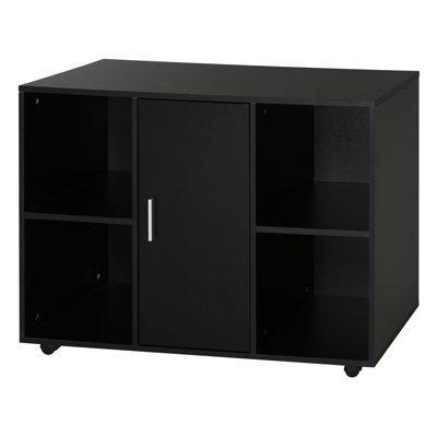 Latitude Run® Kendasia 39.25  Wide Mobile File Cabinet Wood in Black | 28 H x 39.25 W x 15.75 D in | Wayfair 3F36B5DC29A24F95A4BEBA38555ACE8E