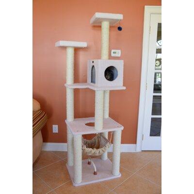 Armarkat 73" Classic Real Wood Jackson Galaxy Approved Cat Tree Manufactured Wood in Brown/Gray/White | 73 H x 24 W x 27 D in | Wayfair B7301