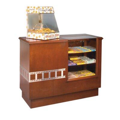 Bass Hardwood Concession Stand Wood in Brown/Red | 38 H x 42 W x 22 D in | Wayfair Concession Stand Indian Cherry