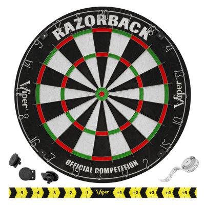 Viper Razorback Sisal Bristle Dartboard | 17.9 H x 18 W x 1.8 D in | Wayfair 42-6006